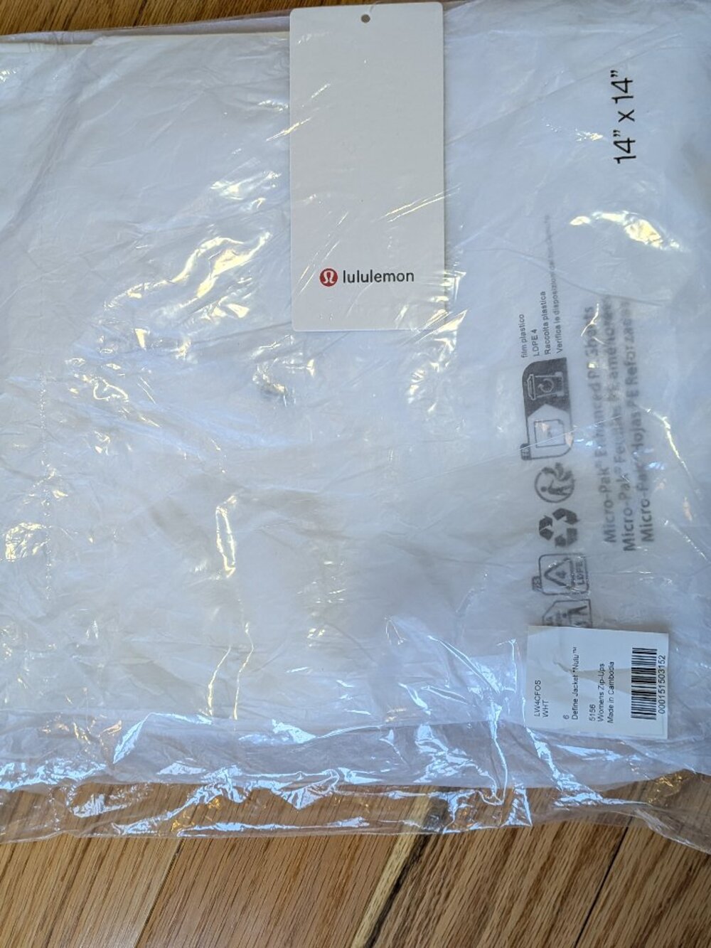 Lululemon Define Jacket Nulu – White – Size 6 – NWT - Picture 2 of 9
